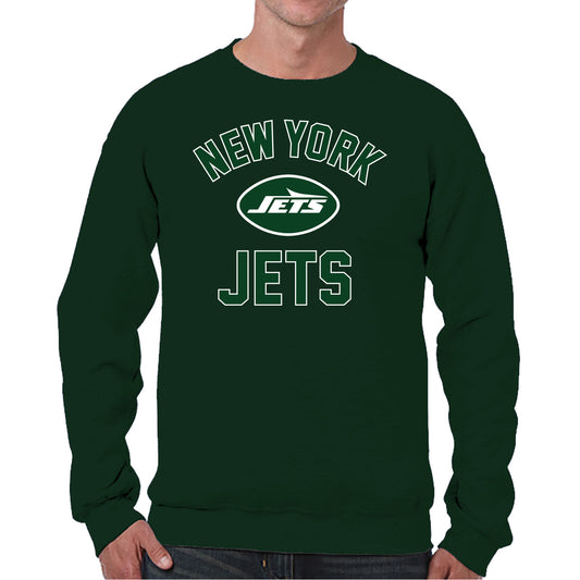 New York Jets NFL Adult Gameday Football Crewneck Sweatshirt - Forest Green