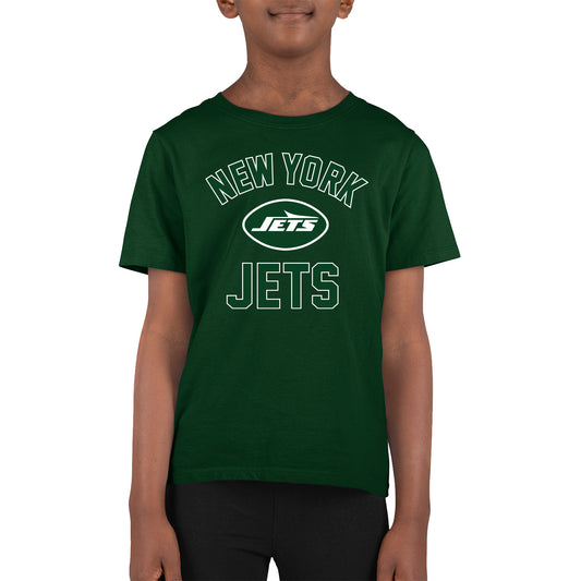 New York Jets NFL Youth Gameday Football T-Shirt - Forest Green