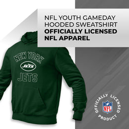 New York Jets NFL Youth Gameday Hooded Sweatshirt - Forest Green