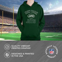 New York Jets NFL Youth Gameday Hooded Sweatshirt - Forest Green