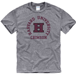 Harvard Crimson Adult Team Spirit T-Shirt - Graphite