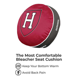 Harvard Crimson Team Logo 15 Inch Ultra Soft Stretch Plush Pillow - Crimson