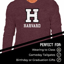 Harvard Crimson NCAA MVP Adult Long-Sleeve Shirt - Crimson