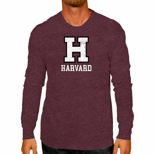 Harvard Crimson NCAA MVP Adult Long-Sleeve Shirt - Crimson