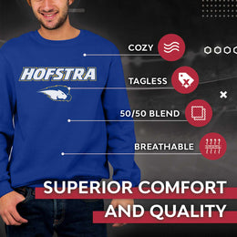 Hofstra Pride Adult Arch & Logo Soft Style Gameday Crewneck Sweatshirt - Royal