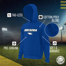 Hofstra Pride Adult Arch & Logo Soft Style Gameday Hooded Sweatshirt - Royal