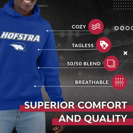 Hofstra Pride Adult Arch & Logo Soft Style Gameday Hooded Sweatshirt - Royal