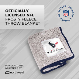 Houston Texans NFL Silk Touch Sherpa Throw Blanket - Navy