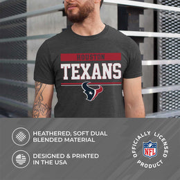 Houston Texans NFL Adult Team Block Tagless T-Shirt - Charcoal