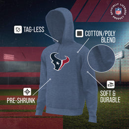 Houston Texans NFL Adult Unisex Modern Throwback Ultra Soft Fleece Hooded Sweatshirt - Navy