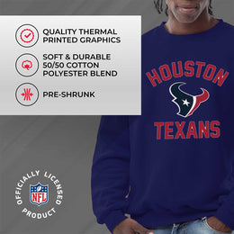Houston Texans NFL Adult Gameday Football Crewneck Sweatshirt - Navy