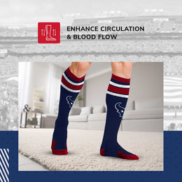 Houston Texans NFL Adult Knee High-Performance Socks - Navy