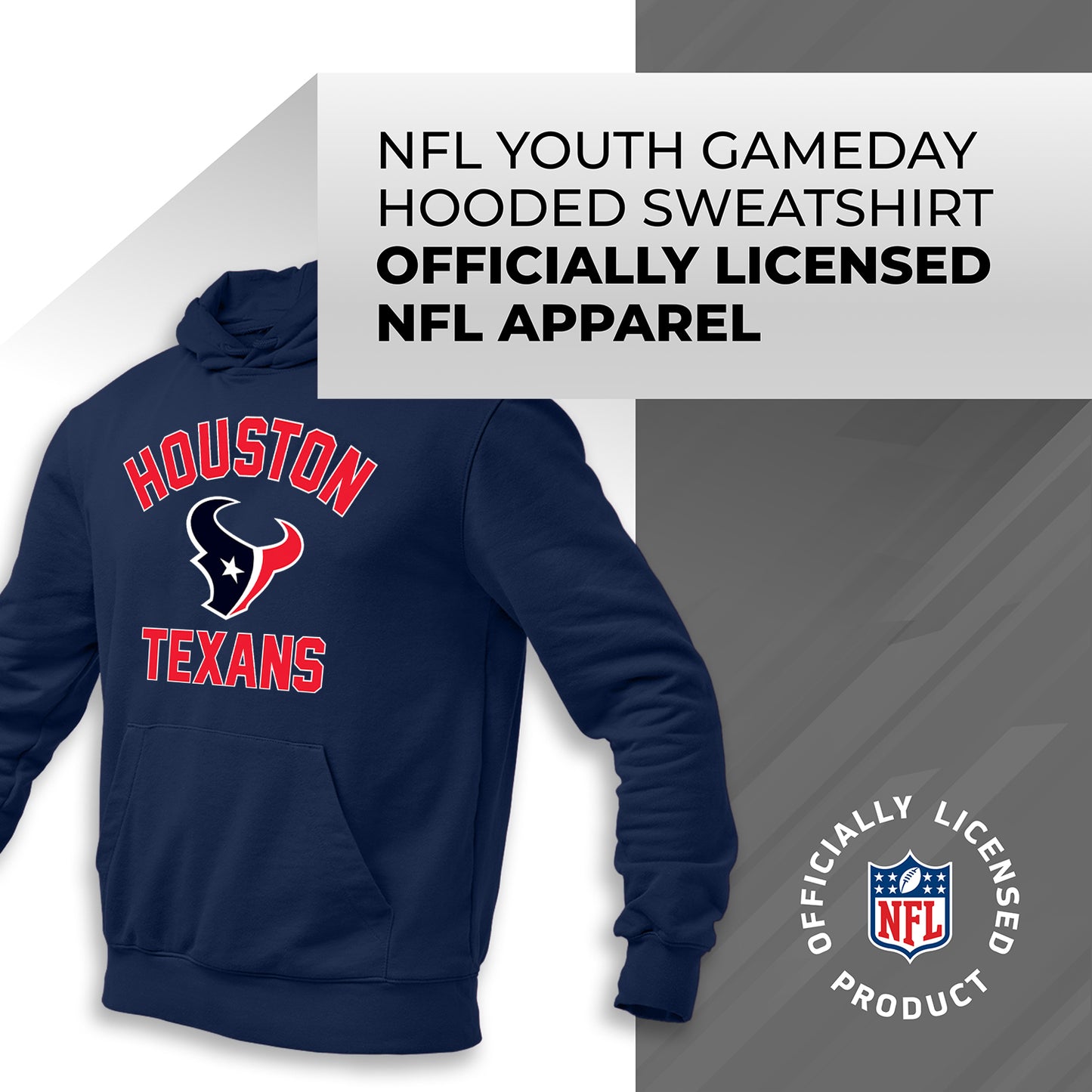 Houston Texans NFL Youth Gameday Hooded Sweatshirt - Navy