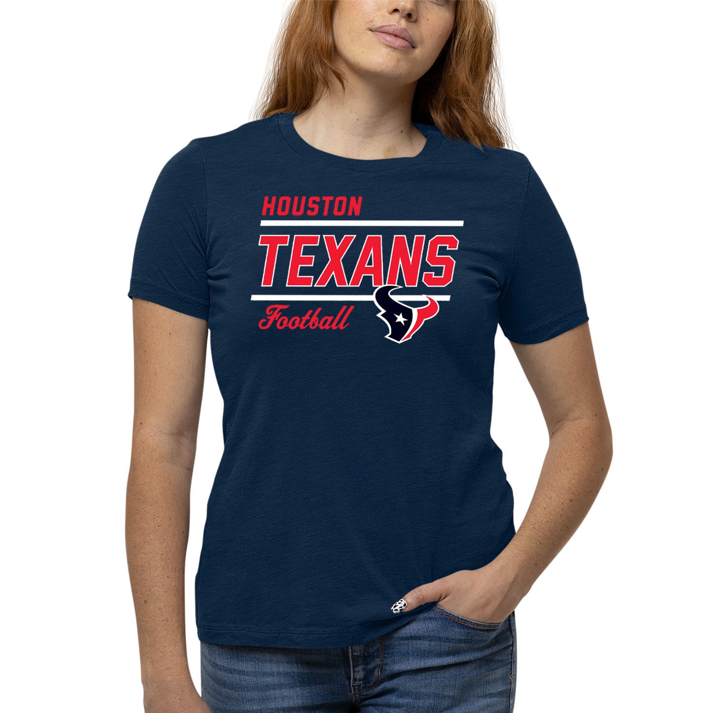 Houston Texans NFL Gameday Women's Relaxed Fit T-shirt - Navy