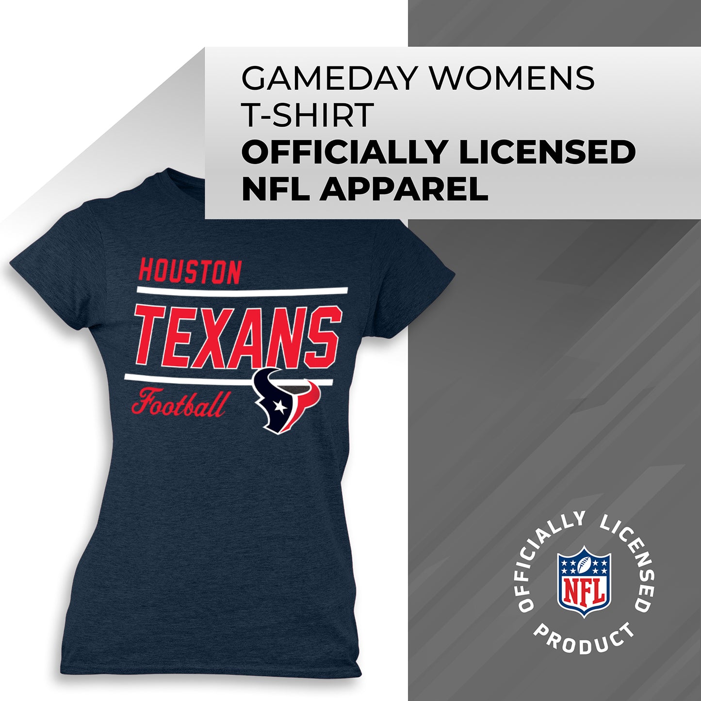 Houston Texans NFL Gameday Women's Relaxed Fit T-shirt - Navy