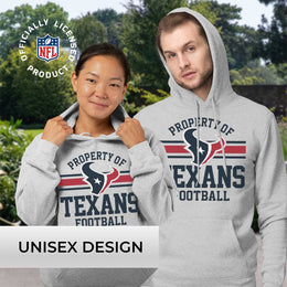 Houston Texans NFL Adult Property Of Hooded Sweatshirt - Sport Gray