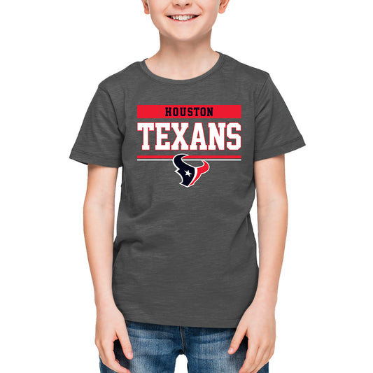 Houston Texans NFL Youth Short Sleeve Charcoal T Shirt - Charcoal