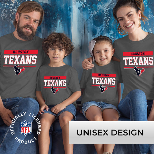 Houston Texans NFL Youth Short Sleeve Charcoal T Shirt - Charcoal