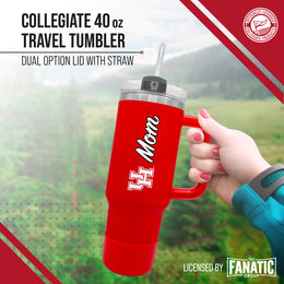Houston Cougars Collegiate 40oz Stainless Steel Travel Tumbler with Handle for Mom - Red