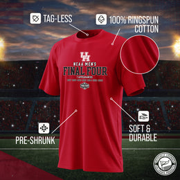 Houston Cougars 2025 NCAA Men's Basketball Tournament Built To Dance T-Shirt - Red