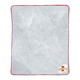 Iowa State Cyclones NCAA Silk Sherpa College Throw Blanket - Red