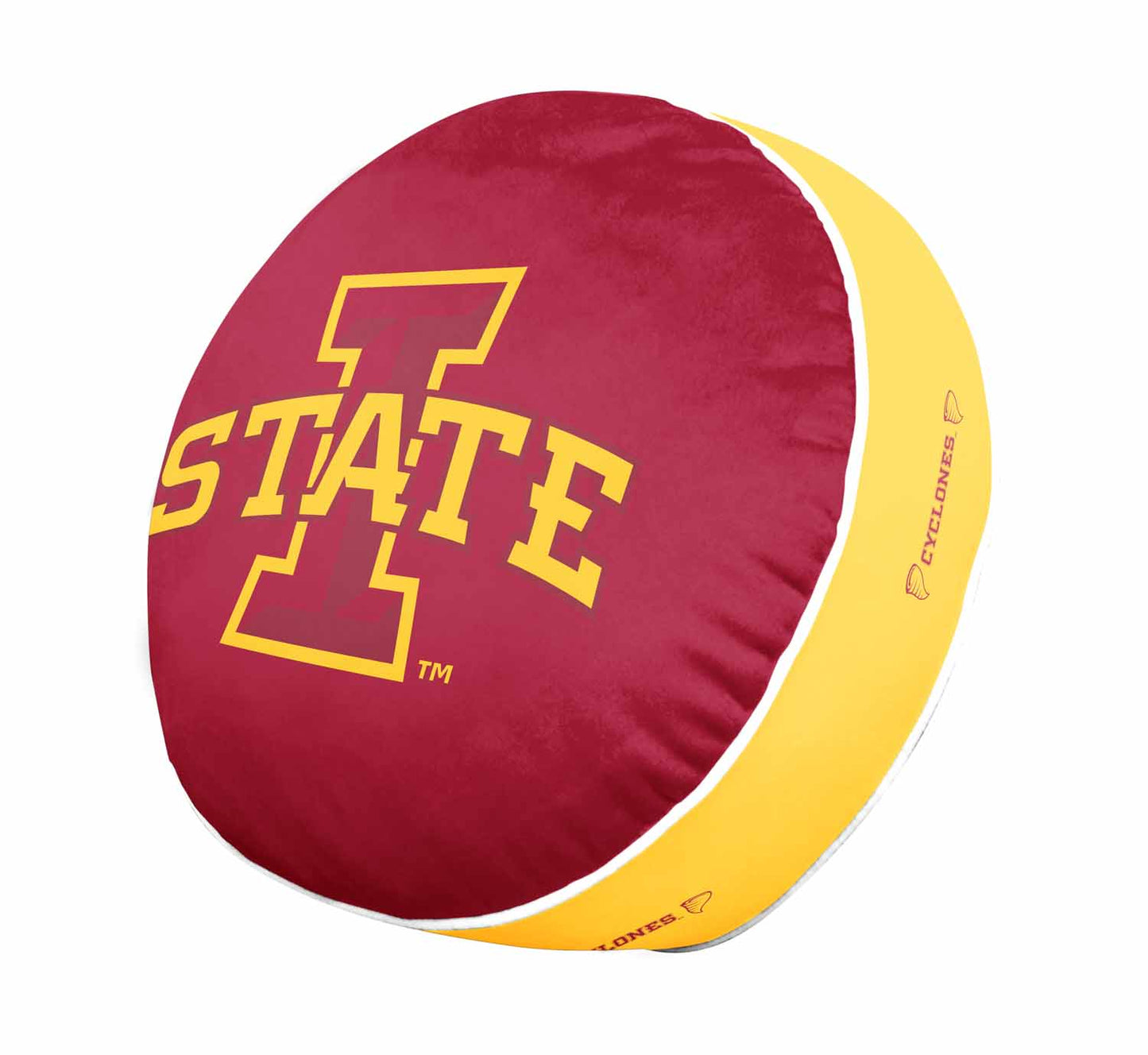 Iowa State Cyclones Team Logo 15 Inch Ultra Soft Stretch Plush Pillow - Maroon