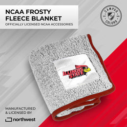 Illinois State Redbirds NCAA Silk Sherpa College Throw Blanket - Red