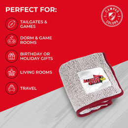 Illinois State Redbirds NCAA Silk Sherpa College Throw Blanket - Red