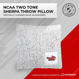 Illinois State Redbirds Two Tone Sherpa Throw Pillow - Team Color