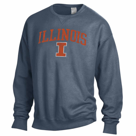 Illinois State Redbirds Adult Ultra Soft Comfort Wash Crewneck Sweatshirt - Team Color