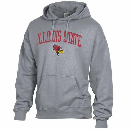 Illinois State Redbirds Adult Ultra Soft Comfort Wash Hooded Sweatshirt - Team Color