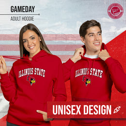 Illinois State Redbirds Adult Arch & Logo Soft Style Gameday Hooded Sweatshirt - Red