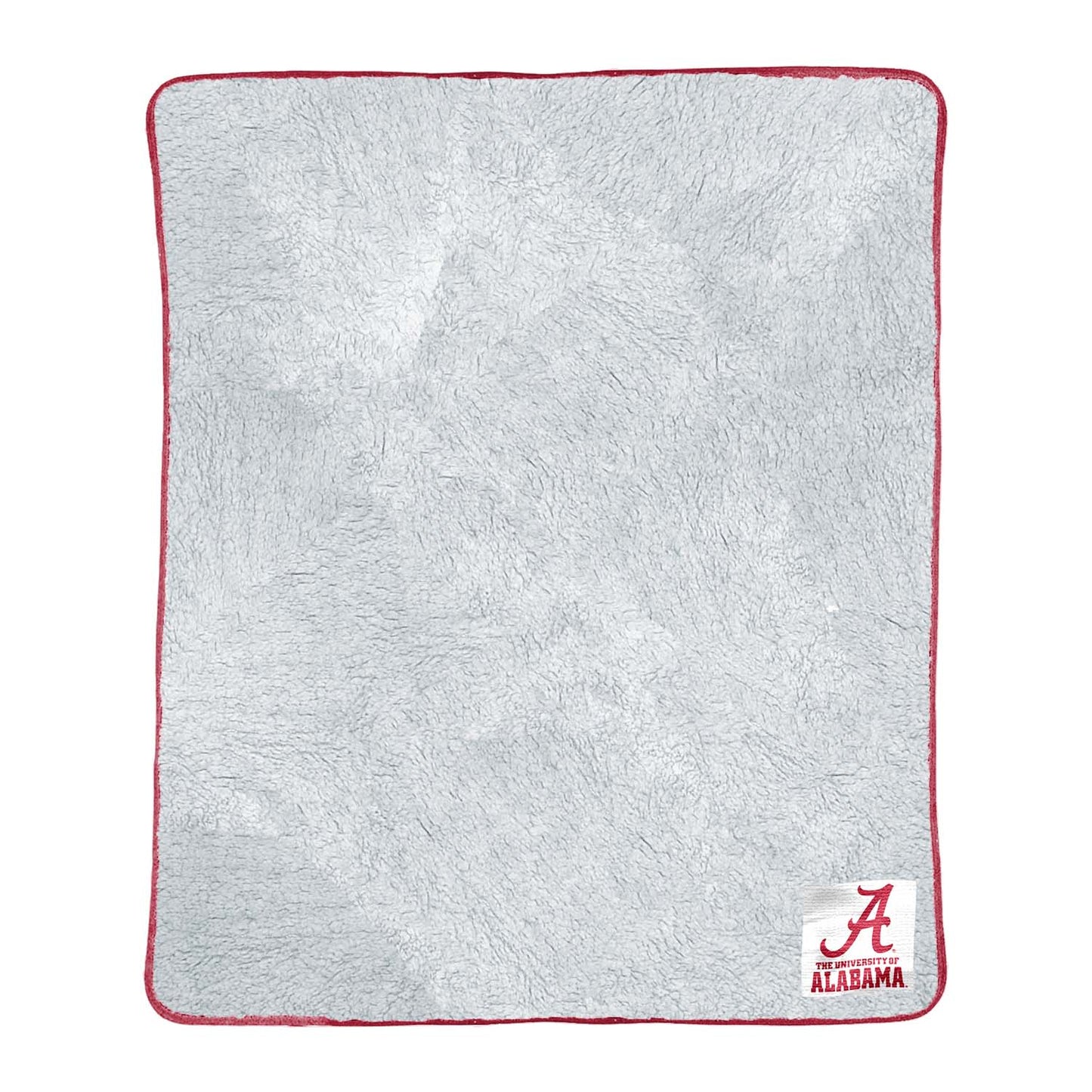 Alabama Crimson Tide NCAA Silk Sherpa College Throw Blanket - Crimson