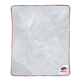 Arkansas Razorbacks NCAA Silk Sherpa College Throw Blanket - Maroon