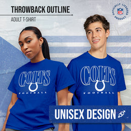 Indianapolis Colts NFL Adult Overtime Blueprint Tag-Less T-Shirt - Royal