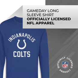 Indianapolis Colts NFL Gameday Adult Long Sleeve Shirt - Royal