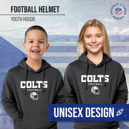 Indianapolis Colts NFL Youth Football Helmet Hood - Charcoal