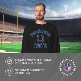 Indianapolis Colts NFL Adult Gameday Football Crewneck Sweatshirt - Black