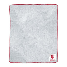 Indiana Hoosiers NCAA Silk Sherpa College Throw Blanket - Crimson