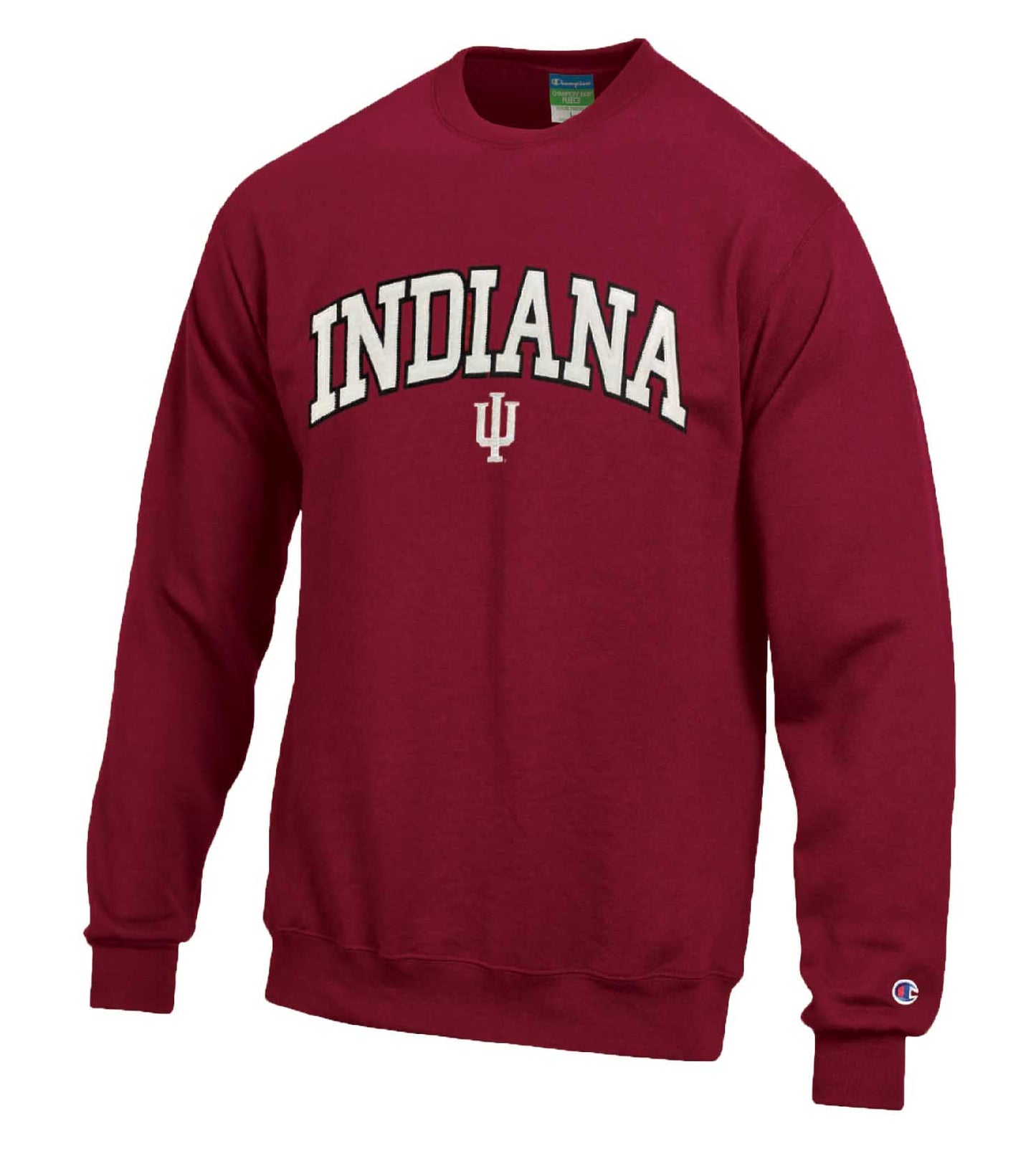 Indiana Hoosiers Adult Tackle Twill Crewneck - Crimson