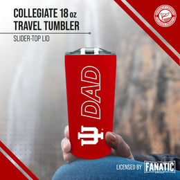 Indiana Hoosiers NCAA Stainless Steel Travel Tumbler for Dad - Crimson