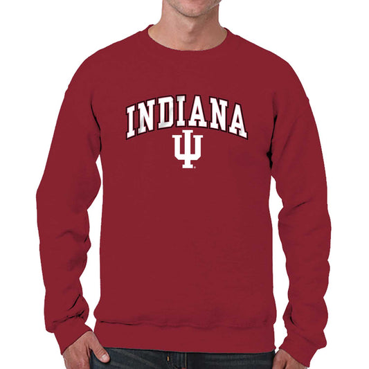 Indiana Hoosiers Adult Arch & Logo Soft Style Gameday Crewneck Sweatshirt - Cardinal