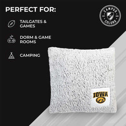 Iowa Hawkeyes Two Tone Sherpa Throw Pillow - Team Color