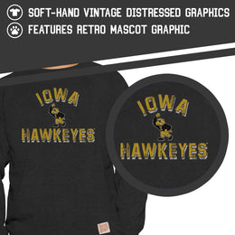 Iowa Hawkeyes Adult University Crewneck - Black