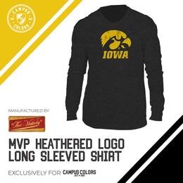 Iowa Hawkeyes NCAA MVP Adult Long-Sleeve Shirt - Black