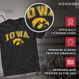 Iowa Hawkeyes NCAA Adult Gameday Cotton T-Shirt - Black
