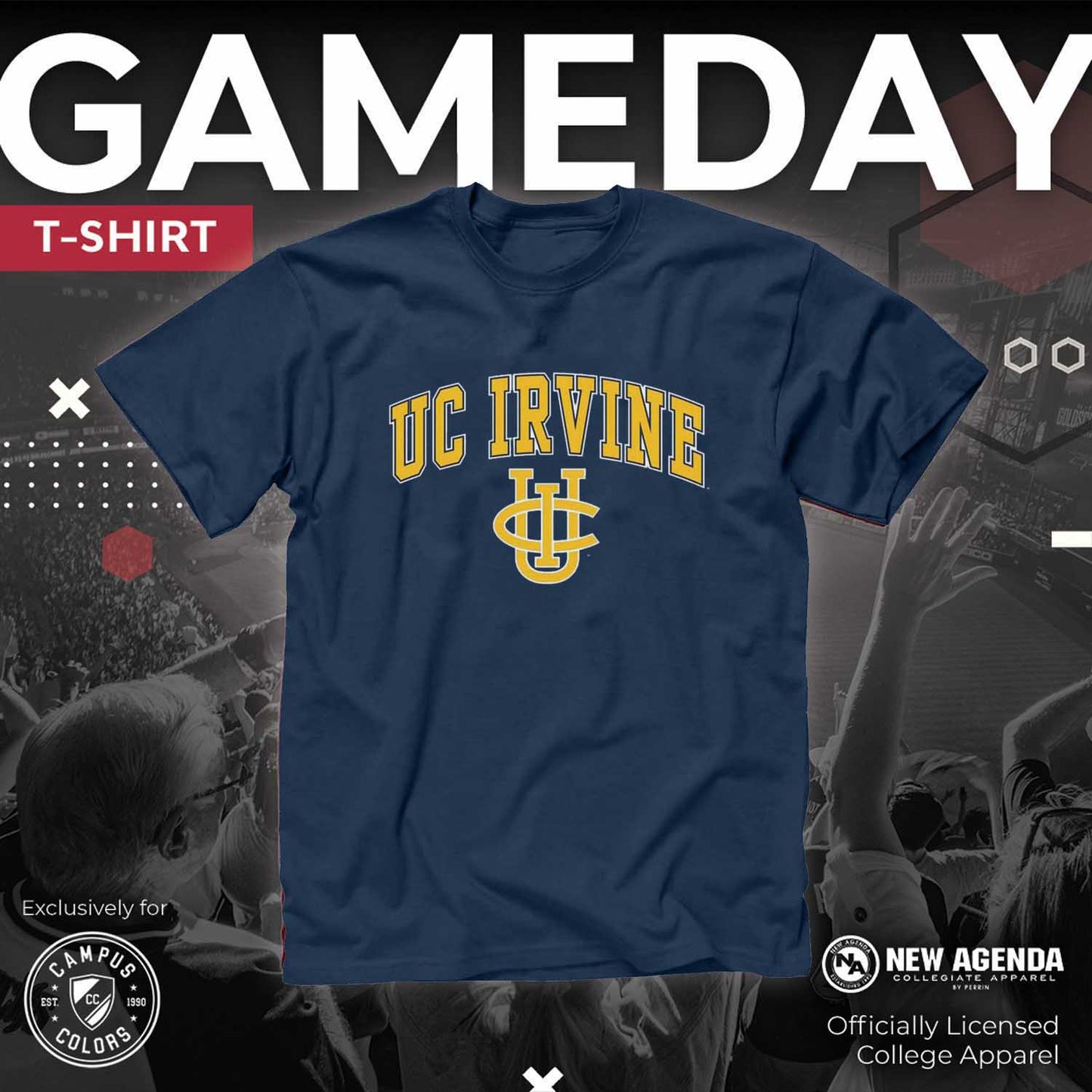 UC-Irvine Anteaters NCAA Adult Gameday Cotton T-Shirt - Navy