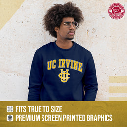UC-Irvine Anteaters Adult Arch & Logo Soft Style Gameday Crewneck Sweatshirt - Navy