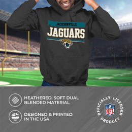 Jacksonville Jaguars NFL Adult Gameday Charcoal Hooded Sweatshirt - Charcoal