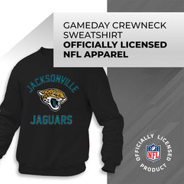 Jacksonville Jaguars NFL Adult Gameday Football Crewneck Sweatshirt - Black